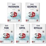 3D Yayınları 2022 TYT Matematik Geometri Fizik Kimya Biyoloji Soru Bankası Seti (5 Kitap)