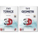 3D Yayınları 2022 TYT Türkçe Geometri Soru Bankası Seti (2 Kitap)