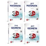 3D Yayınları 2024 Tyt Ayt Matematik Geometri Soru Bankası Seti
