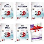 3D Yayınları 2024 TYT Eşit Ağırlık Soru Bankası (Matematik - Geometri Türkçe - Tarih - Coğrafya) TYT Türkiye Geneli Deneme