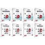 3D Yayınları 2024 Tyt Matematik + Fizik + Kimya + Biyoloji Video Destekli Defter + Soru Seti 8 Kitap