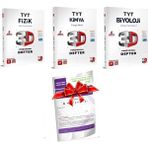 3D Yayınları 2024 TYT Sayısal Fizik - Kimya - Biyoloji Video Destekli Defter - TYT Deneme