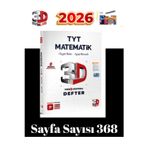 3D Yayınları 2025-2026 Tyt Matematik Video Destekli Konu Anlatımlı Defter