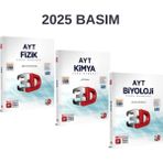 3D Yayınları Ayt Fen Bilimleri Soru Bankası Seti Fizik Kimya Biyoloji Soru Bankaları Set