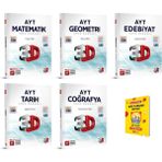 3D Yayınları AYT Matematik Geometri Edebiyat Tarih ve Coğrafya Soru Bankası - Telefon Tutucu