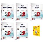 3D Yayınları AYT Matematik Geometri Fizik Kimya ve Biyoloji Soru Bankası - Telefon Tutucu