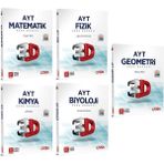 3D Yayınları AYT Matematik Soru Bankası - AYT Fizik Soru Bankası - AYT Biyoloji Soru Bankası 5'li Set