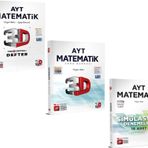 3D Yayınları Ayt Matematik Video Ders Defteri Soru Bankası Ve Deneme Seti 3 Kitap