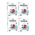 3D Yayınları Çözüm Tyt Ayt Matematik, Geometri Soru Bankası Seti
