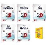3D Yayınları TYT Matematik Geometri Fizik Kimya ve Biyoloji Soru Bankası - Telefon Tutucu