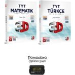 3D Yayınları Tyt Matematik + Türkçe Soru Bankası Seti Kronometre Hediyeli