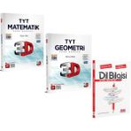 3D Yayınları Tyt Matematik ve Geometri ile Dil Bilgisi Soru Bankası Seti 3 Kitap