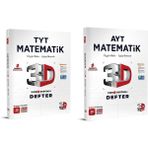 3D Yayınları TYT Matematik Video Destekli Defter - AYT Matematik Video Destekli Defter Seti 2 Kitap