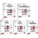 3D Yayınları TYT Türkçe Matematik Fizik Kimya ve Biyoloji Video Ders Defteri 5 Kitap
