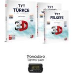 3D Yayınları Tyt Türkçe + Tyt Din-Felsefe Soru Bankası Seti Kronometre Hediyeli