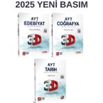 3D Yayınları Yks Ayt Tarih Coğrafya Edebiyat Soru Bankaları Set 2026
