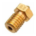 3d Yazıcı Extruder Nozzle 0.2 Mm Mk8 Creality Ender Uyumlu 1,75mm Filament