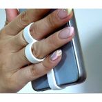 3D Yazıcı Tasarımı Ergonomik İki Parmak Geçmeli Telefon Tutucu Ve Standı