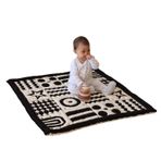 3D Yumuşak Organik Pamuk Emekleme Battaniyesi – GOTS Sertifikalı, 100x100 cm, Montessori Tasarım, Motor Beceri Gelişimi için, Çift Taraflı, İplik Ucu İçermez, Yıkanabilir ve Sürdürülebilir