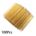 3Danlu 100 Adet Sarı Plastik Tırnak Tırnak Eti Itici Renkli Tırnak Sopa Manikür Çıkarıcı Tırnak Jeli Lehçe Çizim Sopa Tırnak Sanat Aracı Için 5/10/20/50/100 Adet (Yurt Dışından)