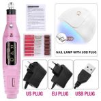 3Danlu B-3 Abd Plug Cnhıds Profesyonel Tırnak Sanat Manikür Seti Elektrikli Tırnak Matkap Makinesi Tırnak Kurutma Lambası Taşınabilir Ev Kullanımı Uygulama Araçları (Yurt Dışından)