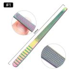 3Danlu Desen 1 1 Adet Gökkuşağı Tırnak Tırnak Eti Itici Makas Cımbız Makası Kesici Clipper Paslanmaz Çelik Pedikür Jel Sökücü Manikür Bakım Aracı (Yurt Dışından)