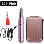 3Danlu DQ204 Pembe Ddq 35000 Rpm Elektrikli Tırnak Matkap Makinesi Manikür Freze Kesici Seti Jel Parlatma Tırnak Matkap Kalem Salon Tırnak Ekipmanları (Yurt Dışından)