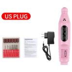 3Danlu Pembe Ab Tak Lınmanda Taşınabilir Tırnak Matkap Makinesi Pvc Ipuçları Elektrikli Manikür Freze Seti Profesyonel Manikür Aracı Tırnak Aksesuarları (Yurt Dışından)