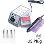 3Danlu ZH5164-6 Abd Plug Faylısvow Tırnak Matkap Elektrikli Manikür Aparatı 10 Adet Freze Kesiciler Matkap Uçları Seti Jel Tırnak Eti Çıkarıcı Pedikür Makinesi (Yurt Dışından)