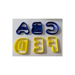 3DBASKILAR BASKI ATOLYEM 26 ADET HARF KURABİYE KALIBI HAMUR KALIBI ŞEKER KALIBI 4CM