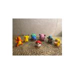 3DBASKILAR Pokemon Karakterleri Boyama Kiti Pikachu, Charmander, Balbasaur, Psyduck - 3d Baskı Kendin Yap Kiti