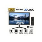 3DCOOL 3D-22LXAE 22" Full Hd HDMI VGA USB Uyumlu Hoparlörlü Uzaktan Kumandalı 12V LED Monitör
