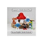 3DcraftTr Gargamel ve Şirinler Köyü Macera Seti (6 Parça) "Boyama değildir, renkler kalıcıdır."