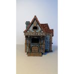 3deepdesign 3D Baskı Minyatür 8*7.5*9 CM Ortaçağ Yaşlı Köşk Ev-Teraryum Diorama Maket Minyatür Objeler