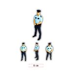 3deepdesign 3D Reçine 6 Cm Minyatür Polis İnsan Figürleri |Teraryum Obje ve Figürleri & Maket İnsan Modelleri