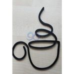 3DOria Kahve Köşesi Dekorasyon Ürünü, Yapışkanlı, 18 Cm