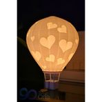 3DOria Kalpli Balon Gece Lambası 17 cm Pilli Mumlu – Bebek Çocuk Odası Dekoratif Işık