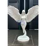 3DOria Kanatlı Özel Tasarım Melek Biblo & Heykel & Kusursuz Şıklık & 17 Cm Boyutlarında