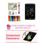 3dpen Üç Boyutlu Yazıcı Kalem Ve Grafik Yazı Tableti Set Pembe