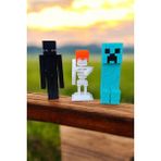 3DŞehri Karakter Figür Seti - Creeper, Enderman ve Skeleton