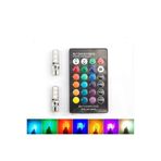 3EGROUP T10 Led Park Ampulu Rgb Kumandali Silikonlu Model 16 Renk 2 Li