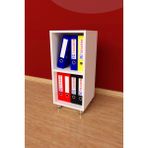 3G Tasarım 3G-004-AD/35x35x80h Kitaplık Dosya Beyaz Evrak Dolabı