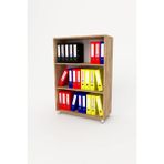 3G Tasarım Modüler Ofis Dolabı Evrak Dolabı Kitaplık 3G-006-AD-A.ÇAM/90x35x130h