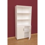 3G Tasarım Üç Raflı İki Kapaklı Ofis Dolabı Dosya Dolabı 3G-033-KD-BEYAZ/90x37x190h