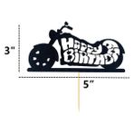 3Ganbao 1 Adet Kek Topper Yarış Tema Parti Motosiklet Balon Siyah ve Beyaz Üçgen Bayrak Fincan Masa Örtüsü SAMAN2ND 3th 4th Doğum Günü Partisi Malzemeleri (Yurt Dışından) - Party DIY Decorations
