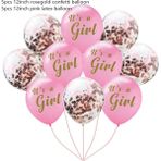 3Ganbao 10 Adet Kız Seti Bebek Duş Dekorasyon Anne Olmak Baba Olmak Mavi/pembe Rozet Omuz Askısı Kanat Seti Bebek Cinsiyet Ortaya Hediyeler Doğum Günü Malzemeleri (Yurt Dışından) - Party DIY Decorations