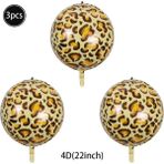 3Ganbao 3 Adet Woodland Hayvanlar Tek Kullanımlık Sofra Kaplan Leopar Baskı Masa Örtüsü Tabaklar Bardak Doku Jungle Safari Doğum Günü Partisi Dekorasyon (Yurt Dışından) - Party DIY Decorations