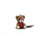 3Gen3D Kalp Tutan Ayıcık Figürlü Anahtarlık - Amigurumi Örgü Dokulu 3D Baskı - Sevgiliye Özel Hediye, Çanta Aksesuarı ve Charm