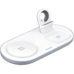 3in1 Iphone Watch Uyumlu Magsafe Kablosuz Şarj Cihazı Beyaz CH-7060 - Siyah