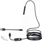3In1 Mıcro Usb+Type-C+Usb A) Androıd Uyumlu 8 Mm Isıklı 5 Metre Endoskop Yılan Kamera